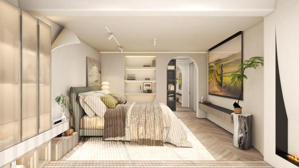 Phòng ngủ 21.6m²